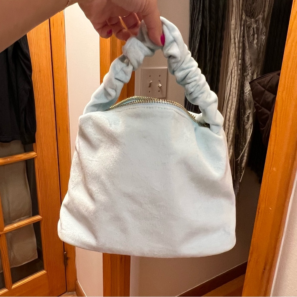 Stoney clover NWOT velvet scrunch handle bag